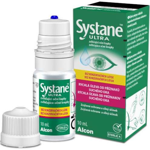 Alcon Systane Ultra oční kapky bez konzervantů 10 ml